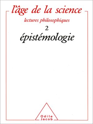 cover image of Épistémologie